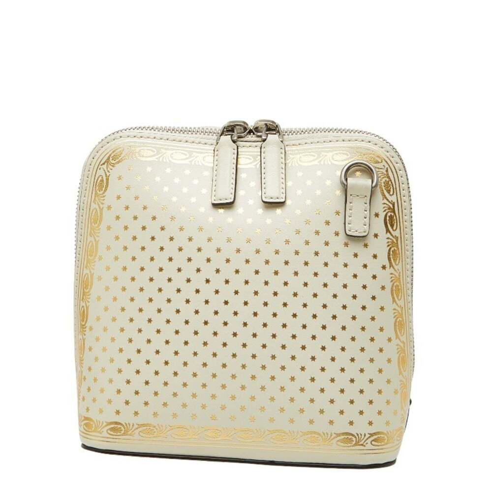 GUCCI Authentic White Leather Shoulder Bag - Picture 2 of 10